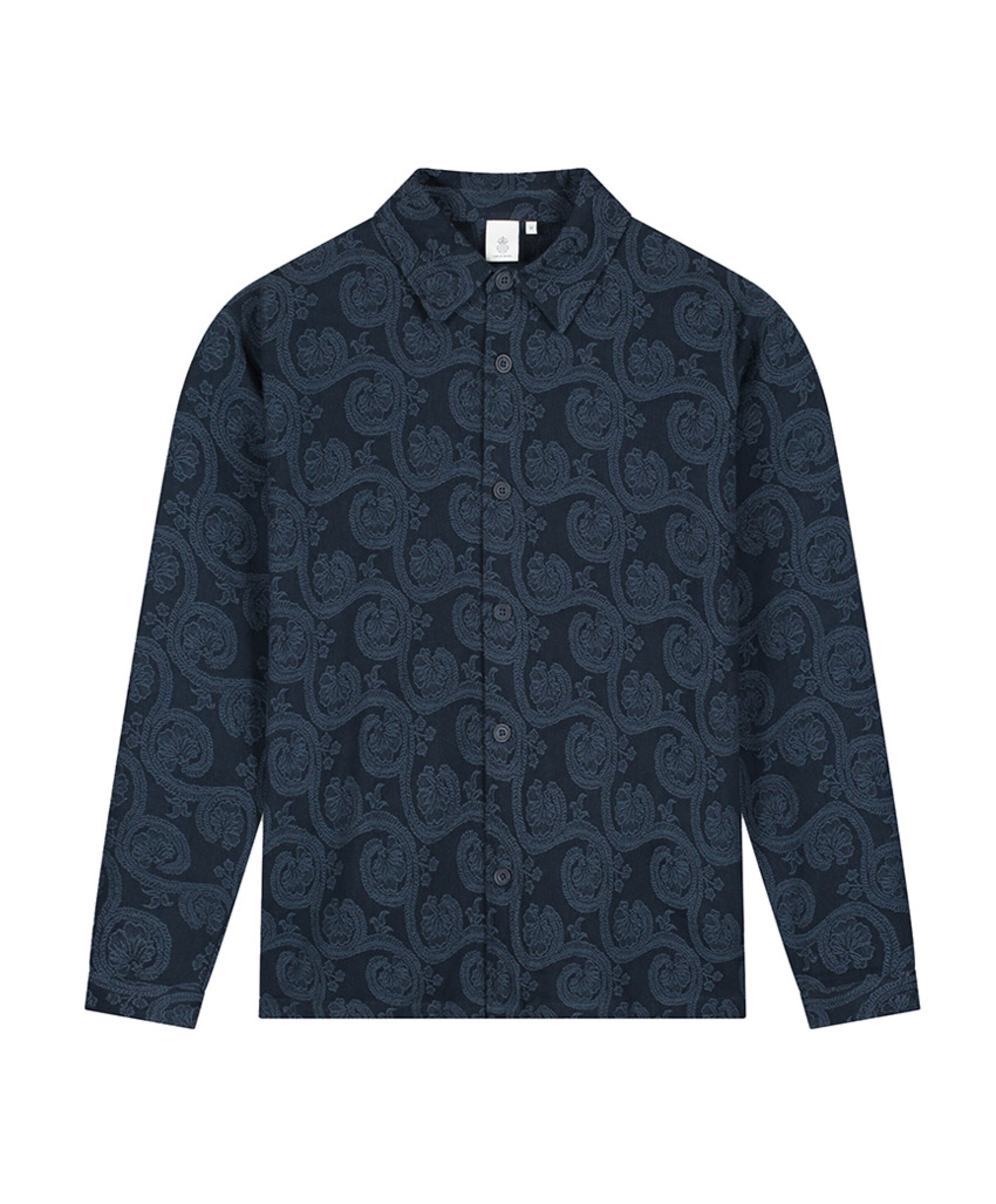 Heren overshirt blauw