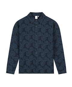 Heren overshirt blauw