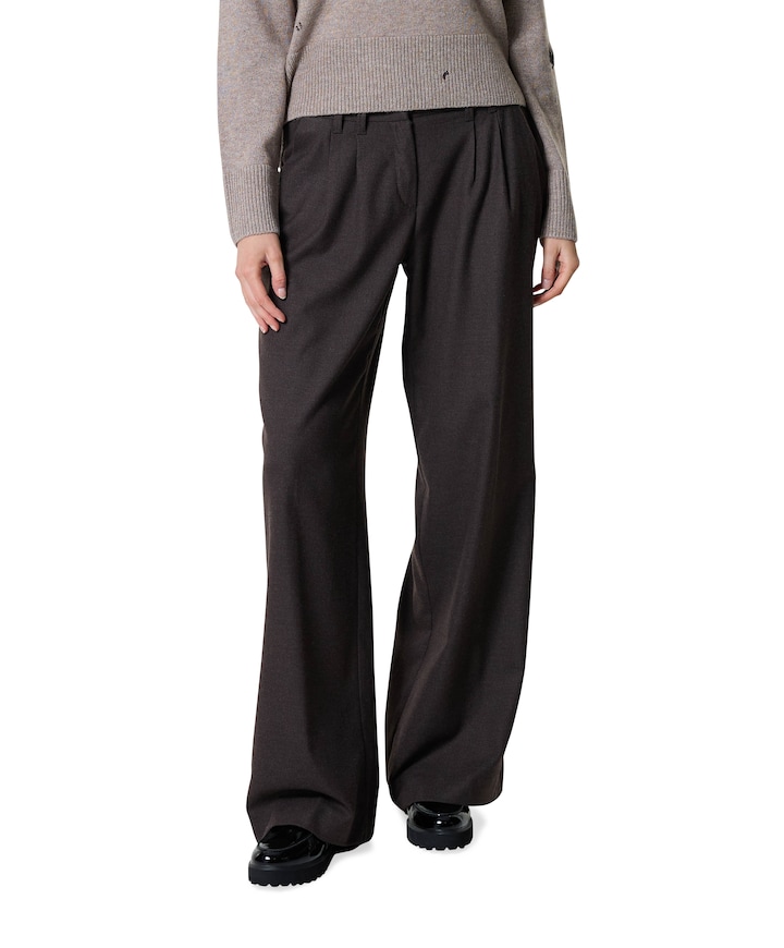 Luisa Wide Leg pantalon bruin