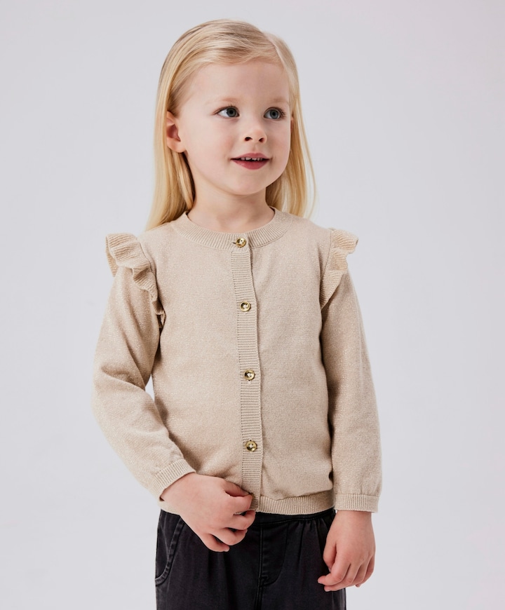 Meisjes vest beige