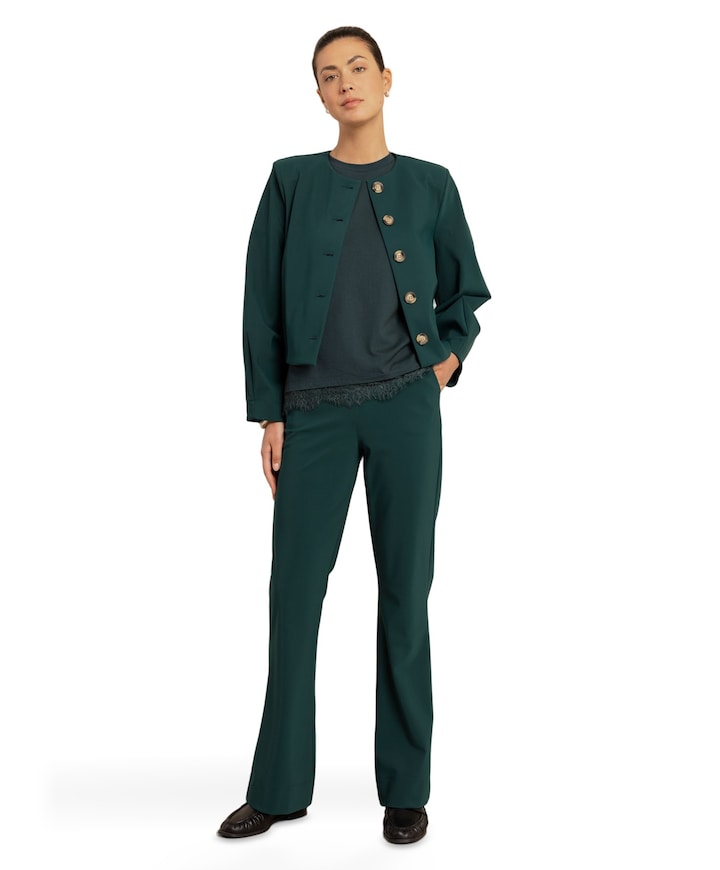 Flair bonded dames broek groen