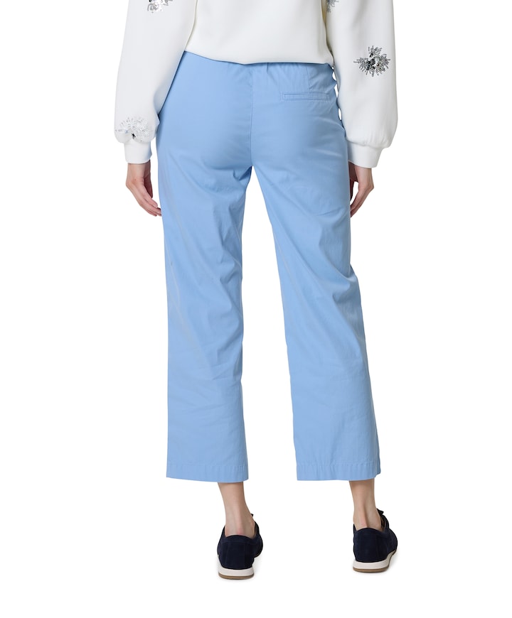 Scarlet Wide Leg 6/8 dames broek blauw