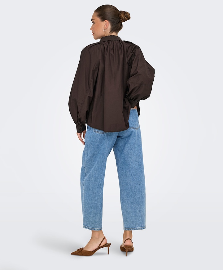 Dames blouse bruin