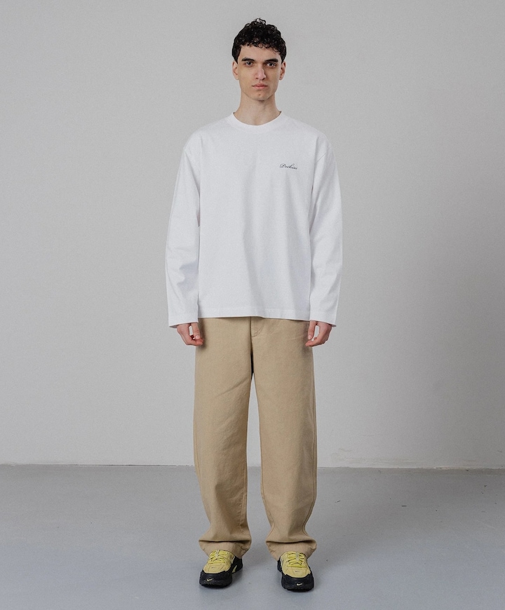 Heren longsleeve wit