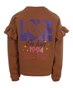 Meisjes sweater bruin