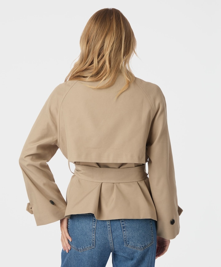 Dames jas beige