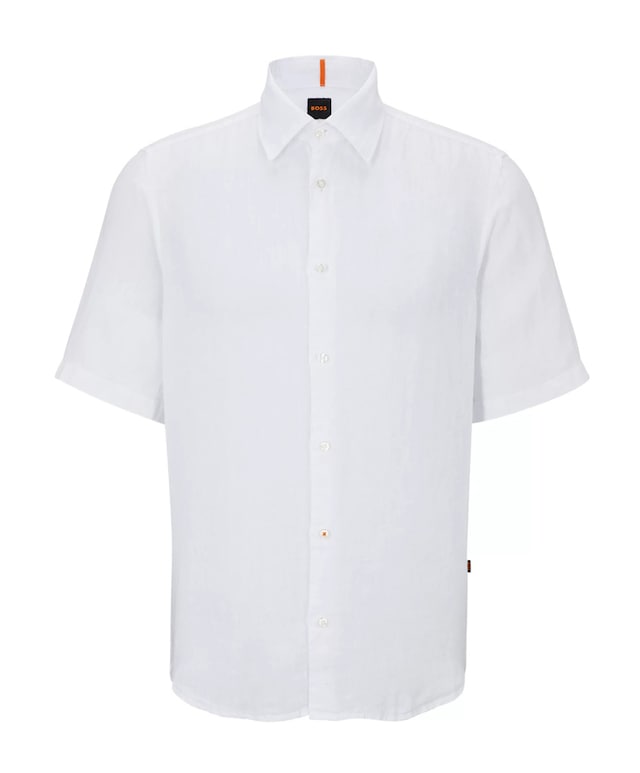 Overhemd korte mouw wit