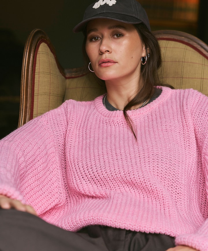 Dames trui roze