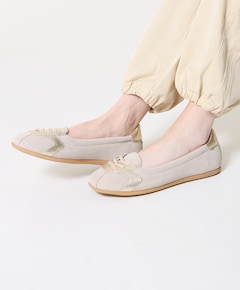 Temple dames ballerina's beige