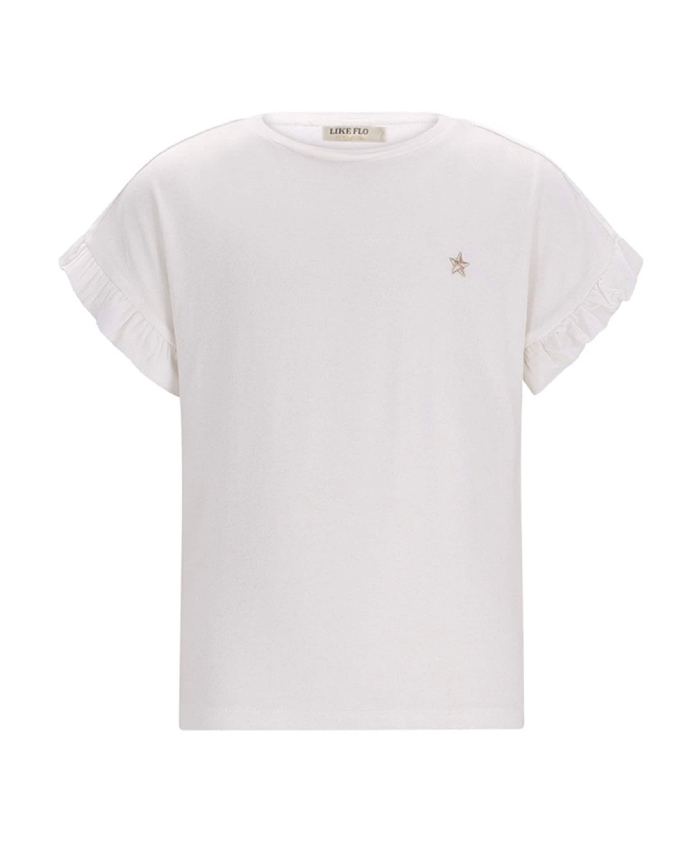 Meisjes t-shirt ecru