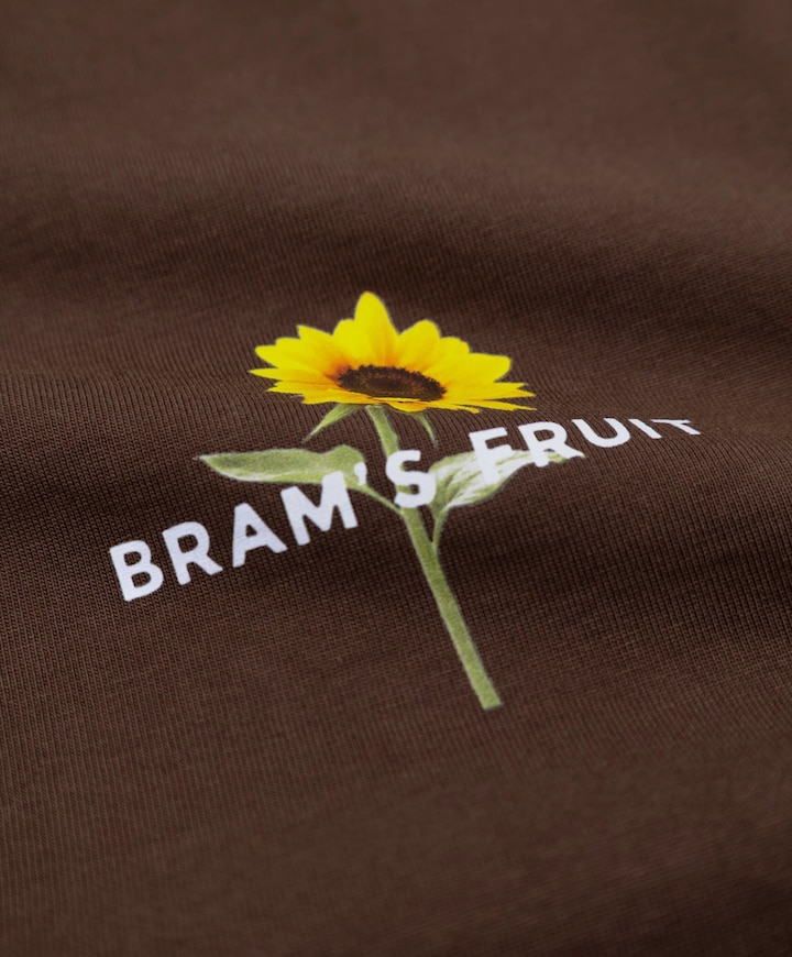 Heren longsleeve bruin