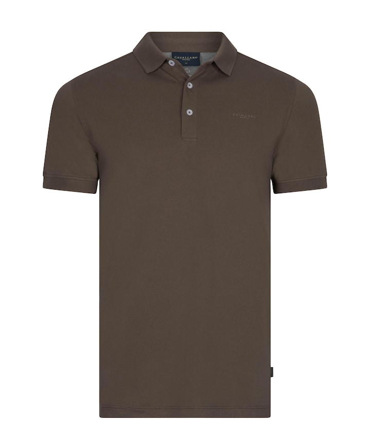 Heren polo bruin