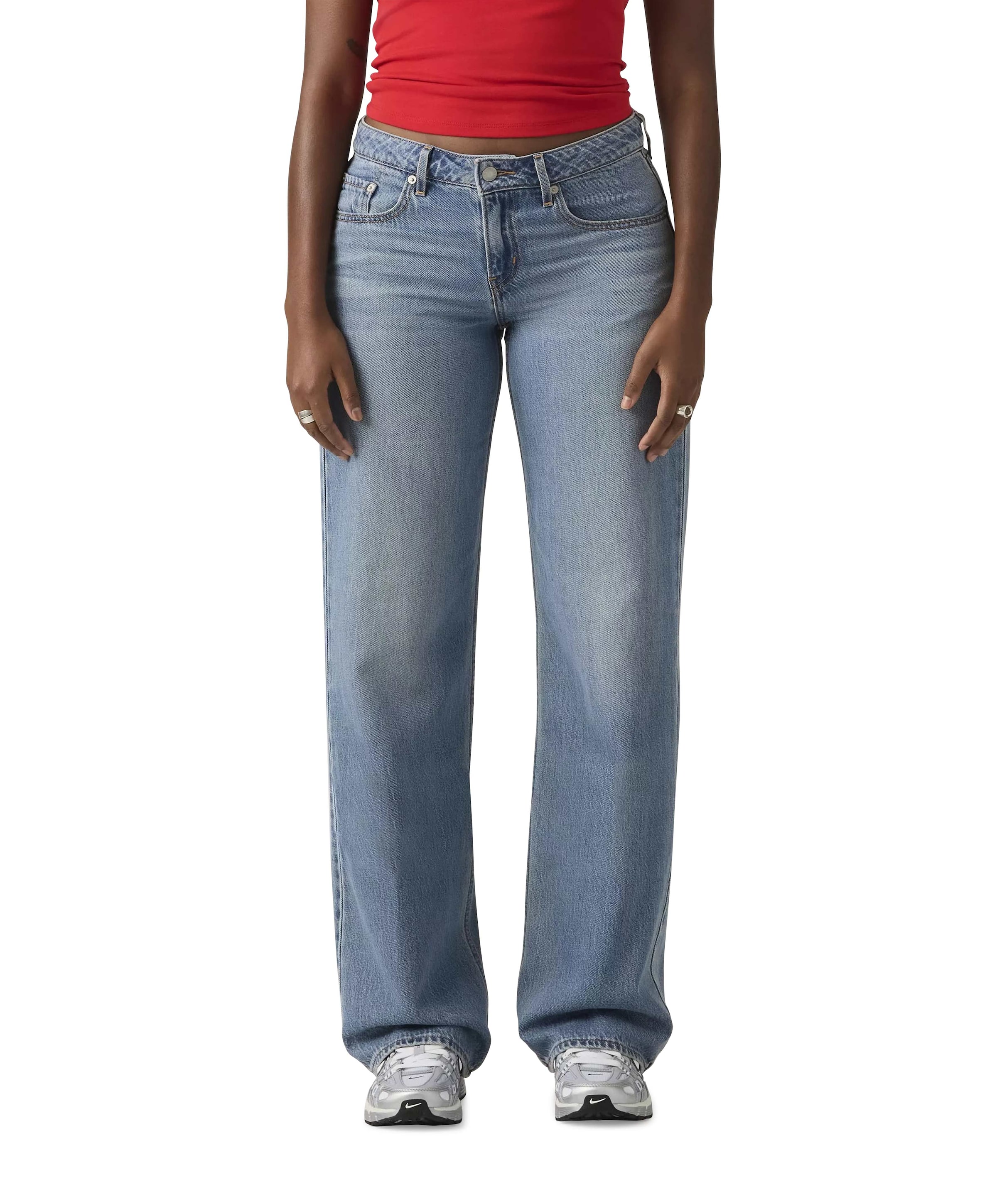 LOW LOOSE GOOD GRADES TENCEL dames jeans blauw