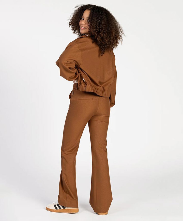 CHANTALLE SHINE VIS 544 G broek bruin