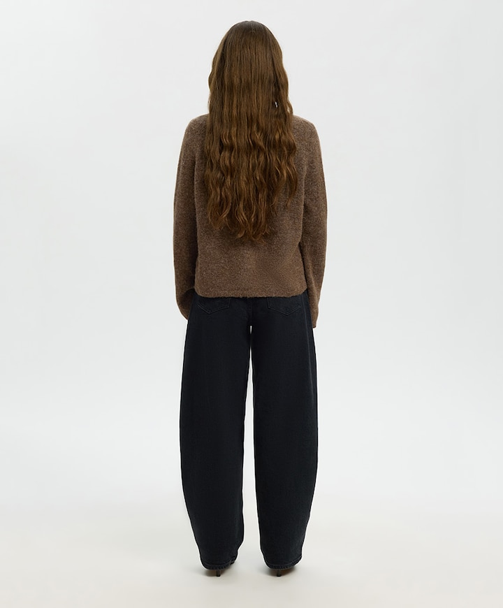 Dames vest bruin