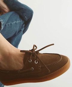 heren moccasins bruin