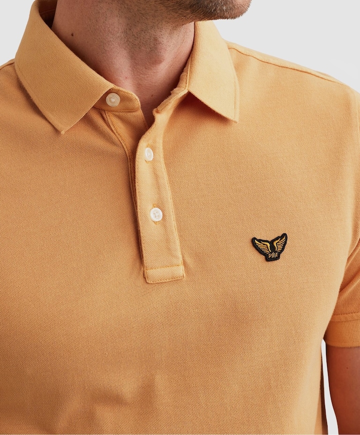 Heren polo oranje