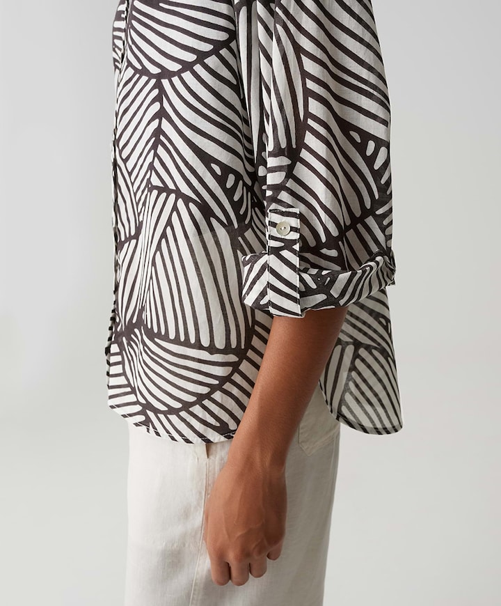 Dames blouse bruin