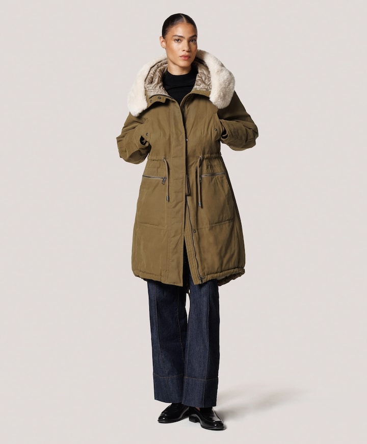 Dames jas beige