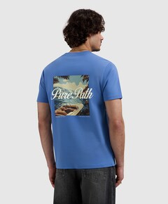 Heren T-shirt blauw