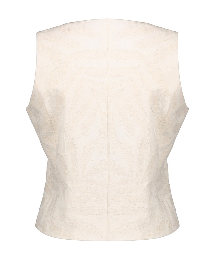 Dames gilet ecru