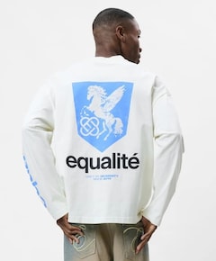 Uniseks longsleeve ecru
