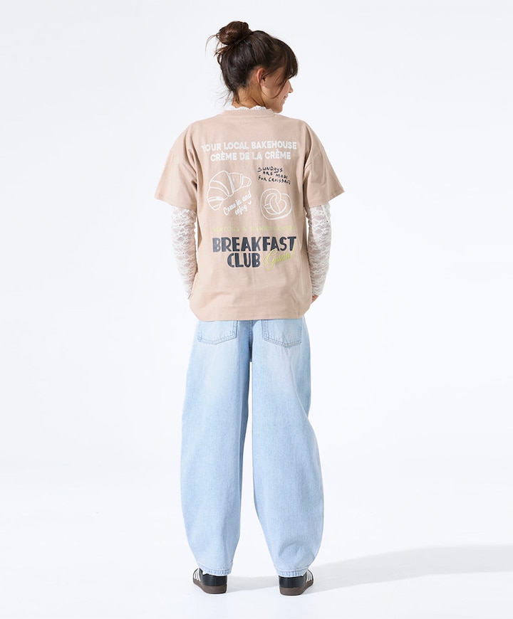 Meisjes t-shirt beige