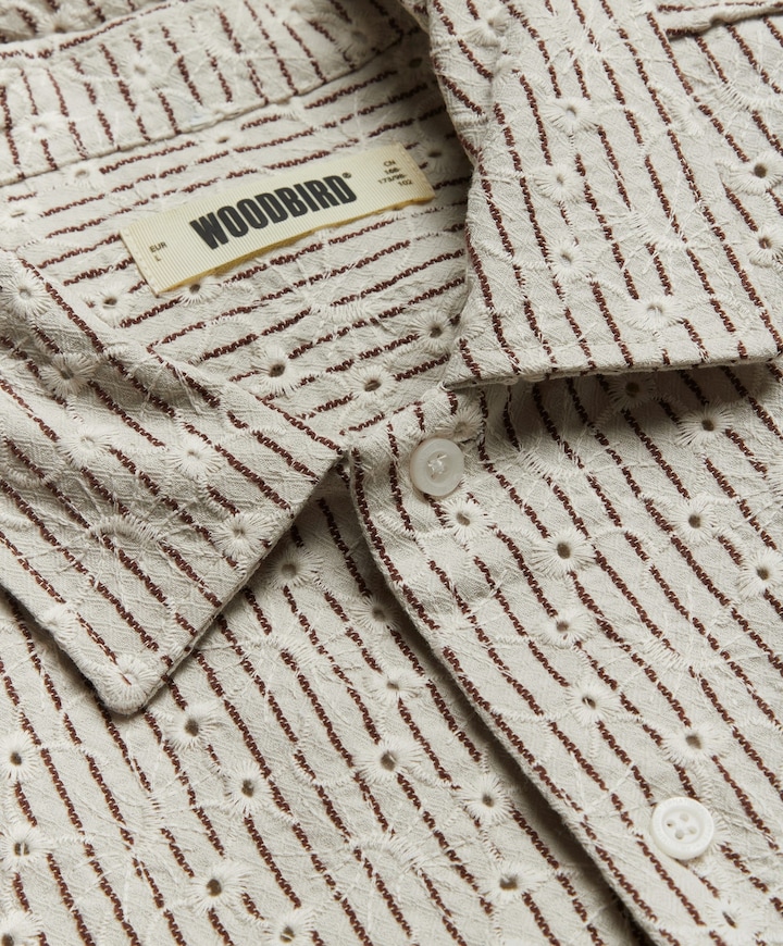 Heren overshirt ecru