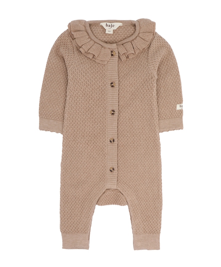 Meisjes babypakje beige