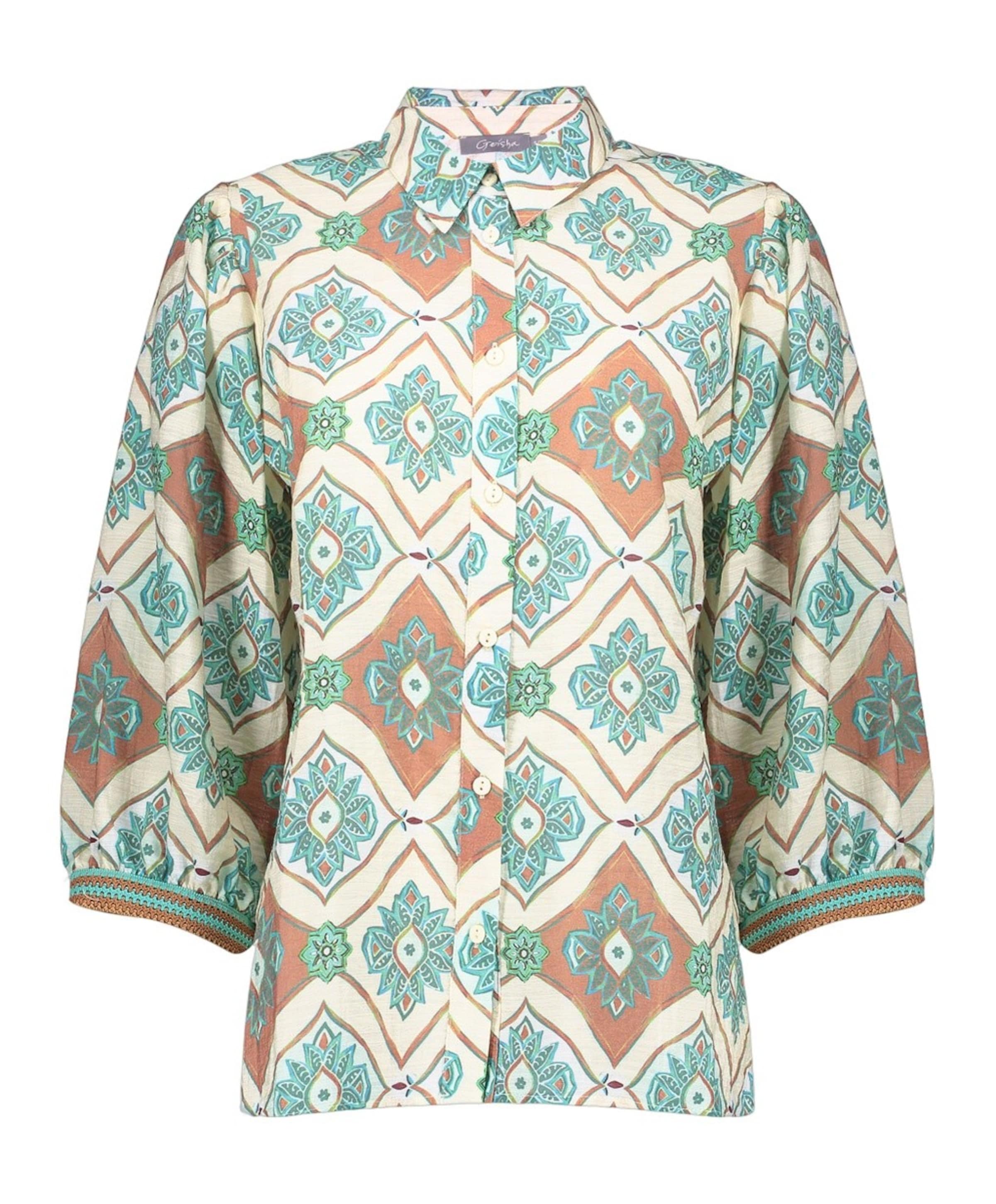 Dames blouse blauw