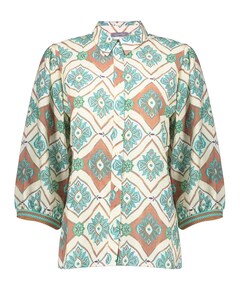 Dames blouse blauw