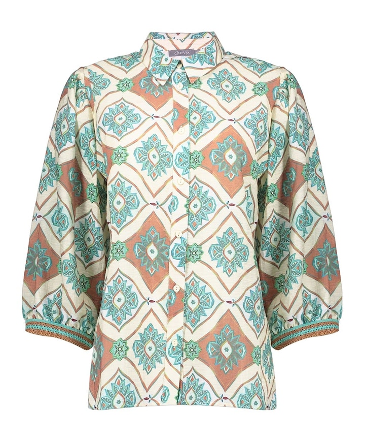 Dames blouse blauw