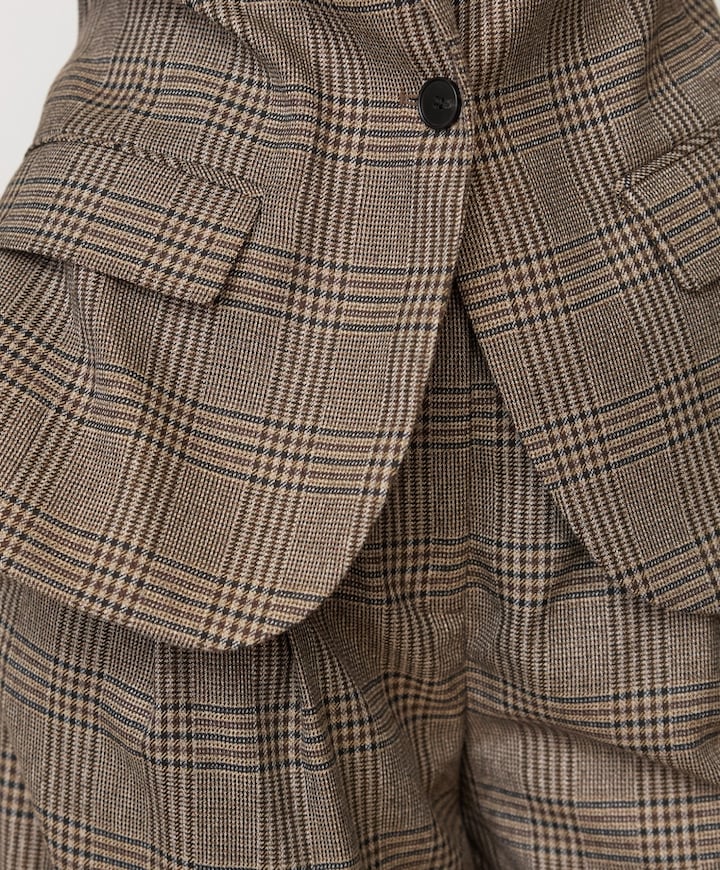 Dames blazer bruin