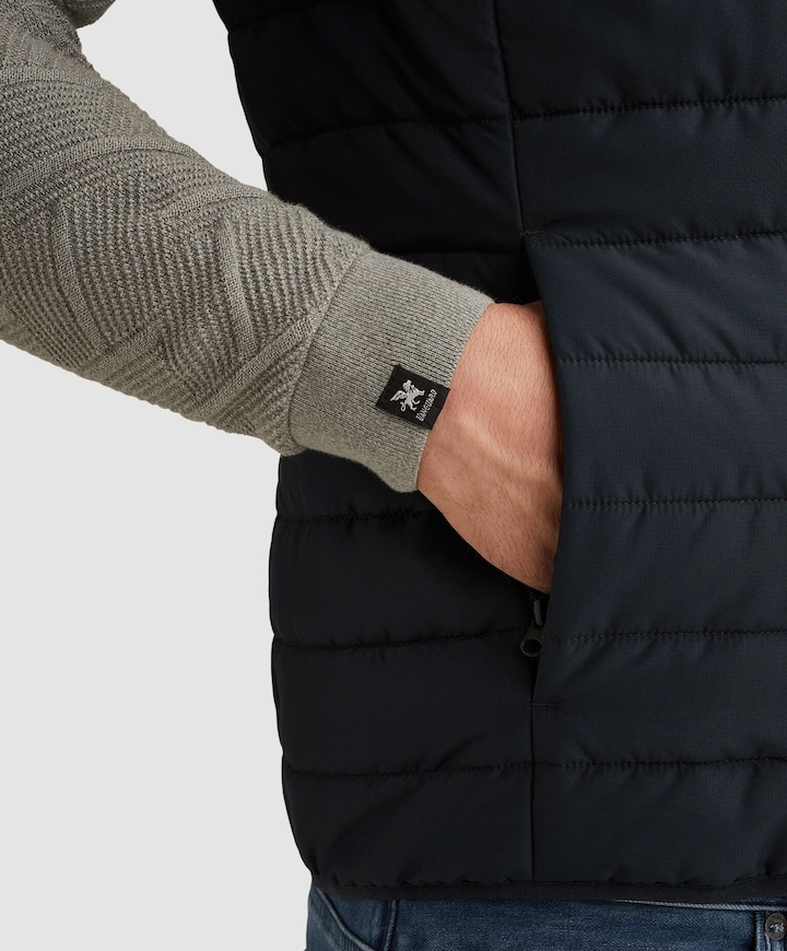 Heren bodywarmer blauw