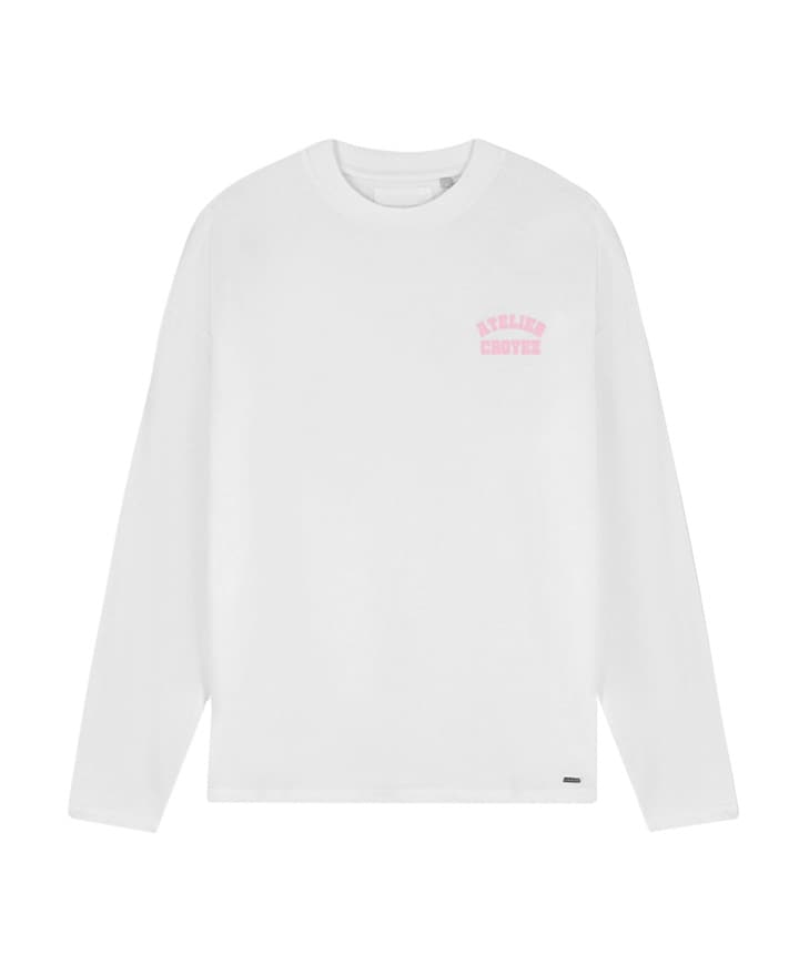 Heren longsleeve wit