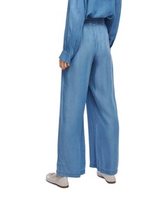 VIGIVANI HW WIDE PANT blauw
