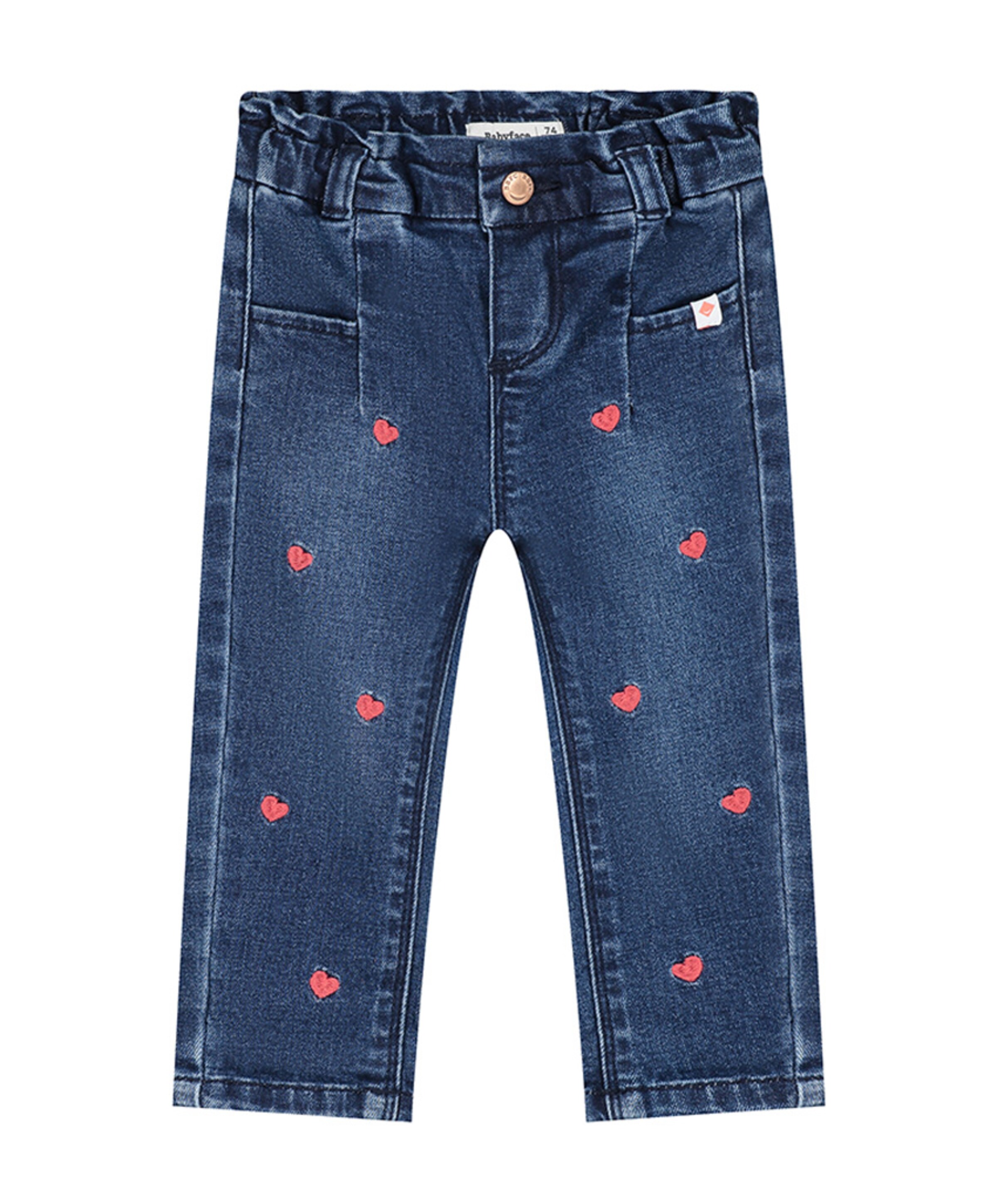 Paperbag meisjes broek blauw