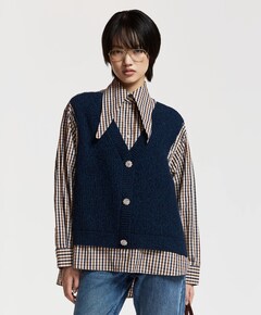 Dames blouse blauw