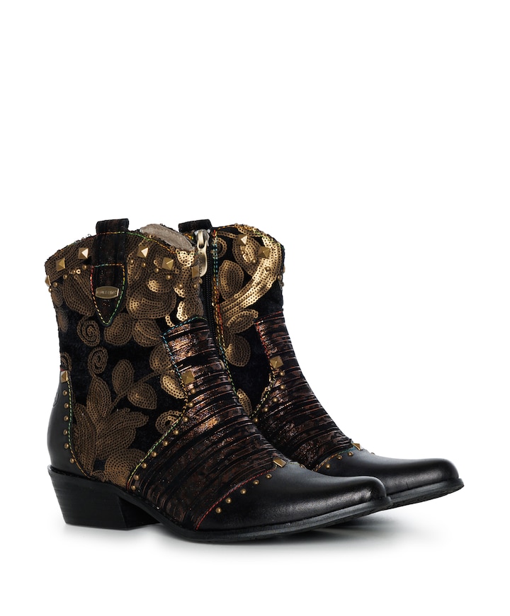 dames westernlaarzen zwart