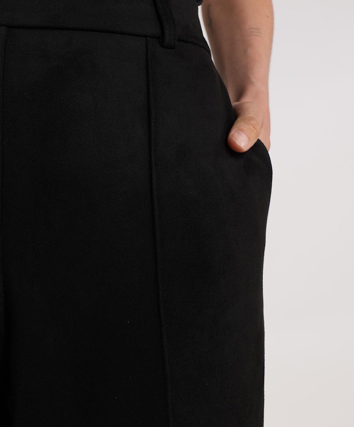 Jill Suedine broek zwart