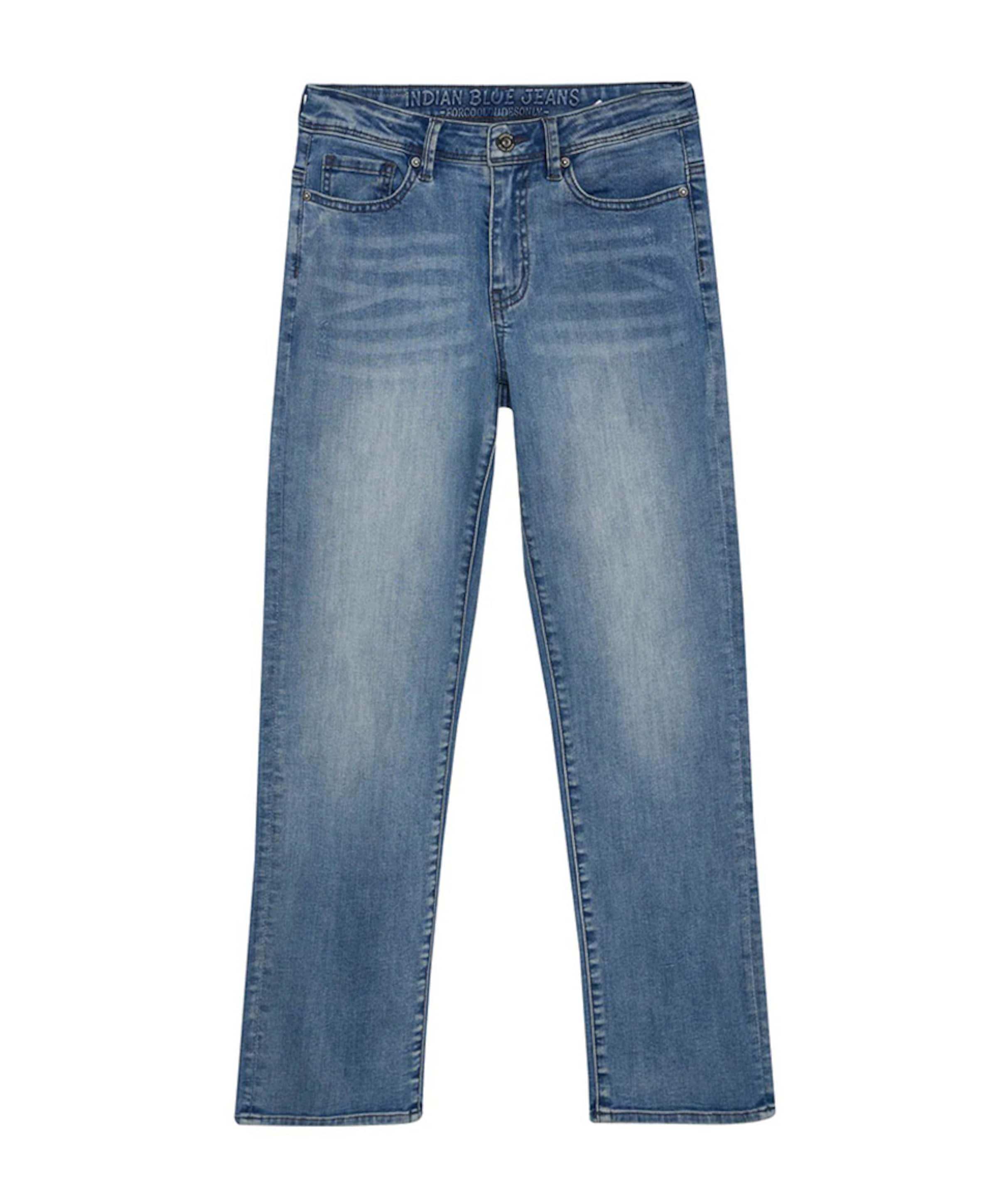 2557 Wide Straight Blue jeans blauw