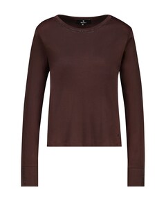 Dames longsleeve bruin