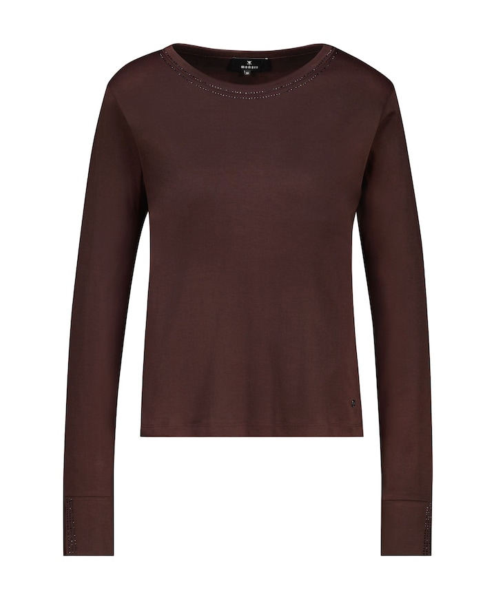 Dames longsleeve bruin