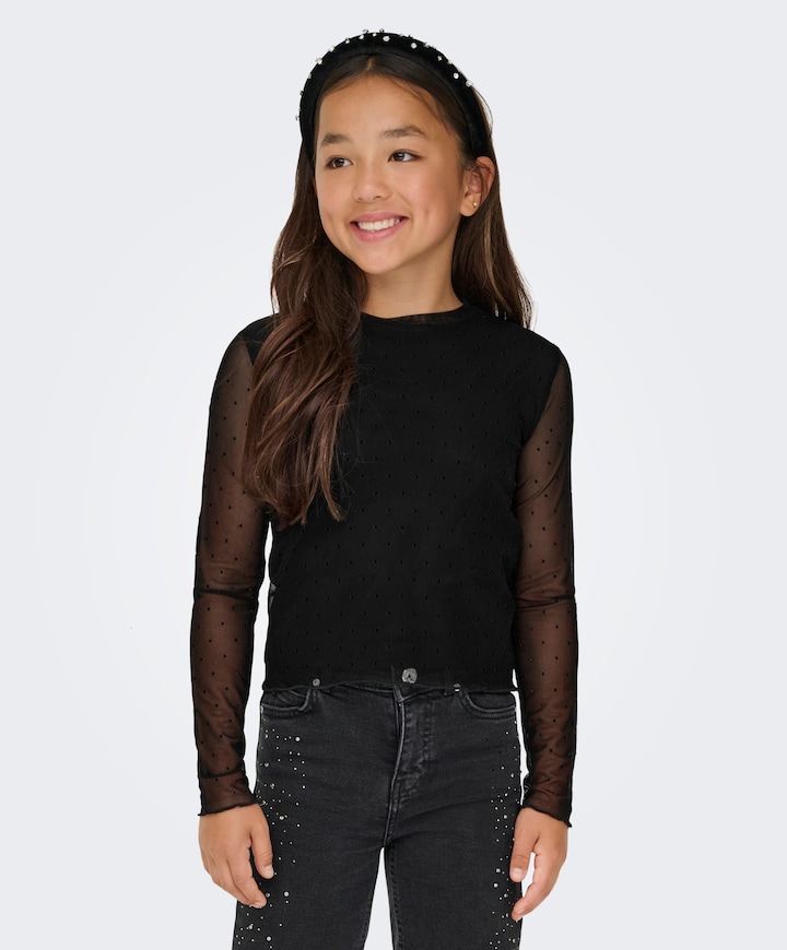 Meisjes longsleeve zwart