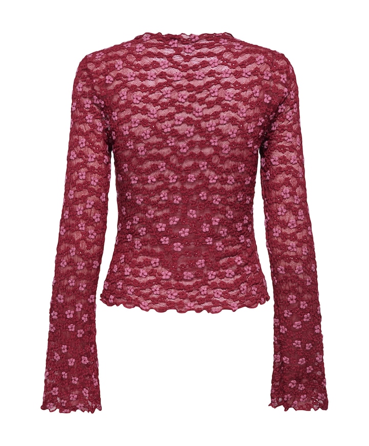 Dames longsleeve rood