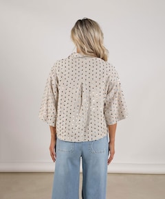 Dames blouse beige