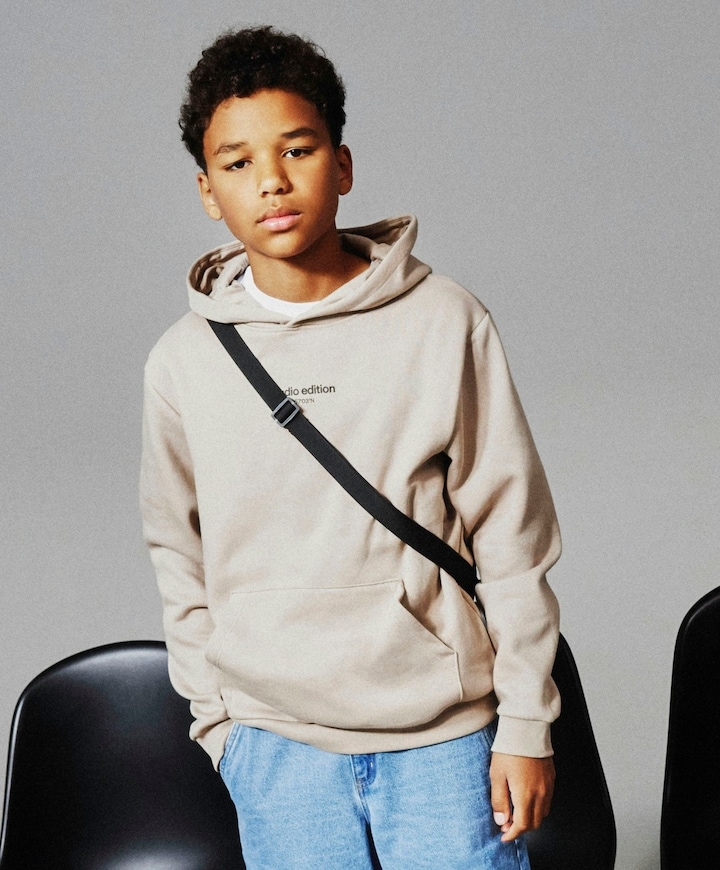 Jongens hoodie beige