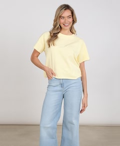 Dames T-shirt geel