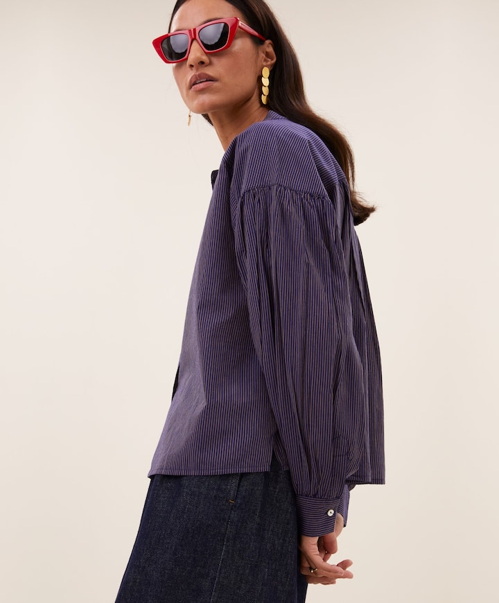 Dames blouse paars
