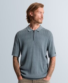 Heren polo blauw